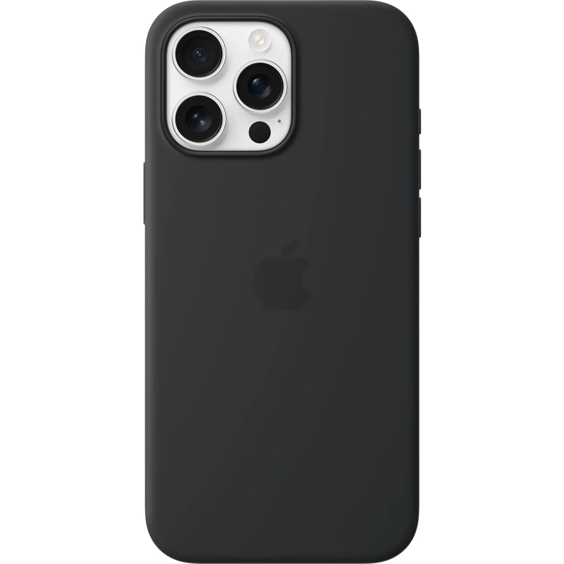 Apple iPhone 16 Pro Max Silicone Case with MagSafe - Black - Tashqila Apple iPhone 16 Pro Max Silicone Case with MagSafe - Black - Tashqila